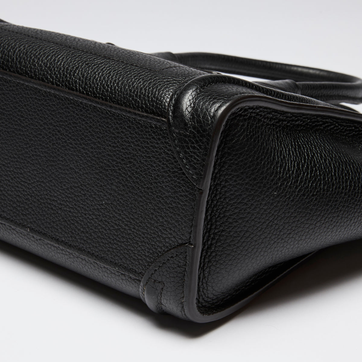 Celine Black Leather Luggage Tote