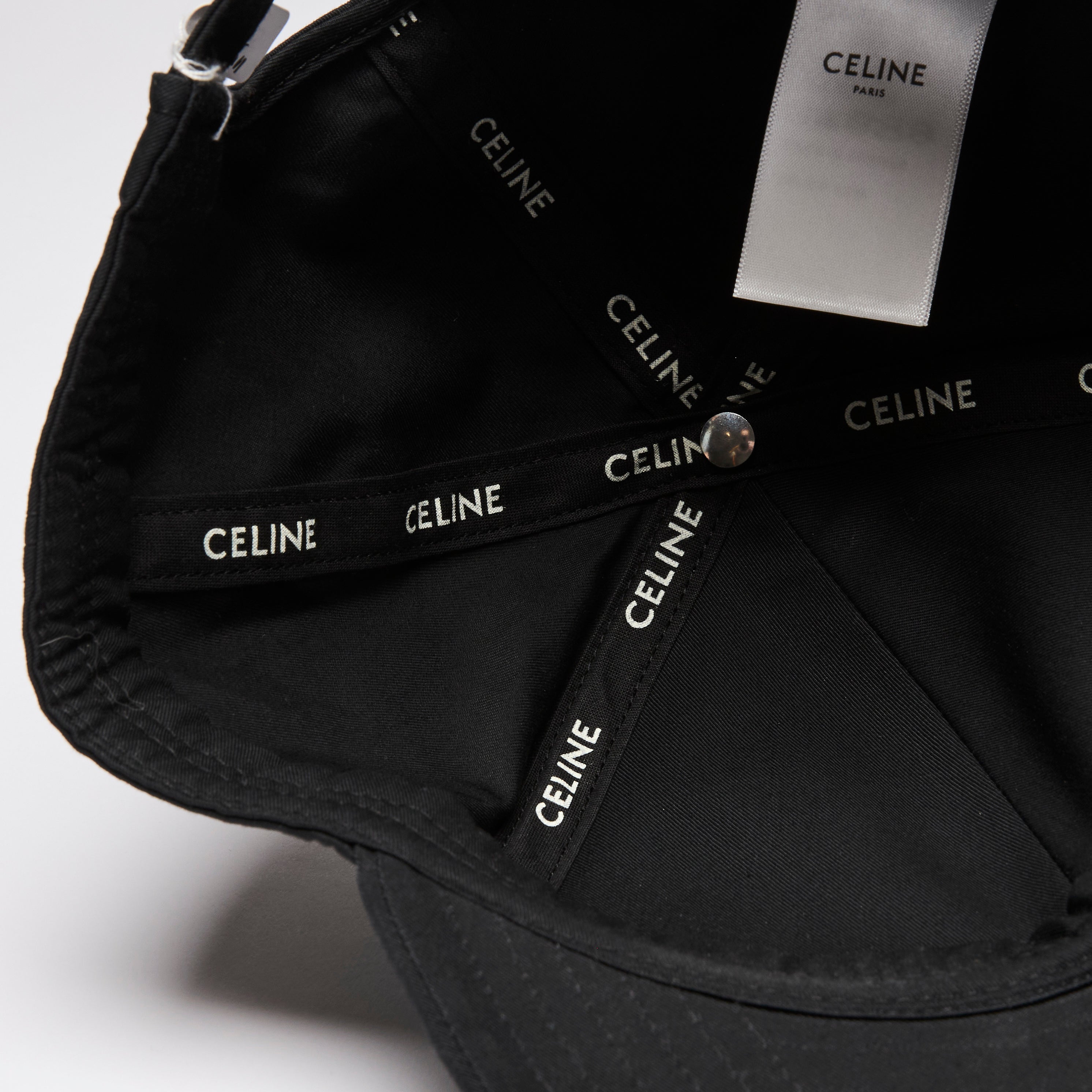 CELINE ロゴキャップ ブラック CELINE ブラック ロゴキャップ - メルカリ