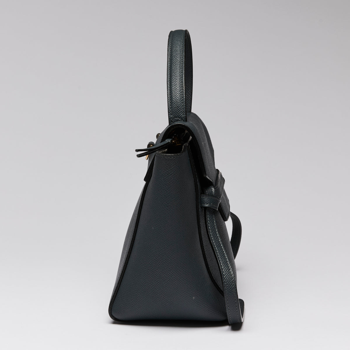 Celine Navy Blue Nano Belt Bag in Grained Calfskin