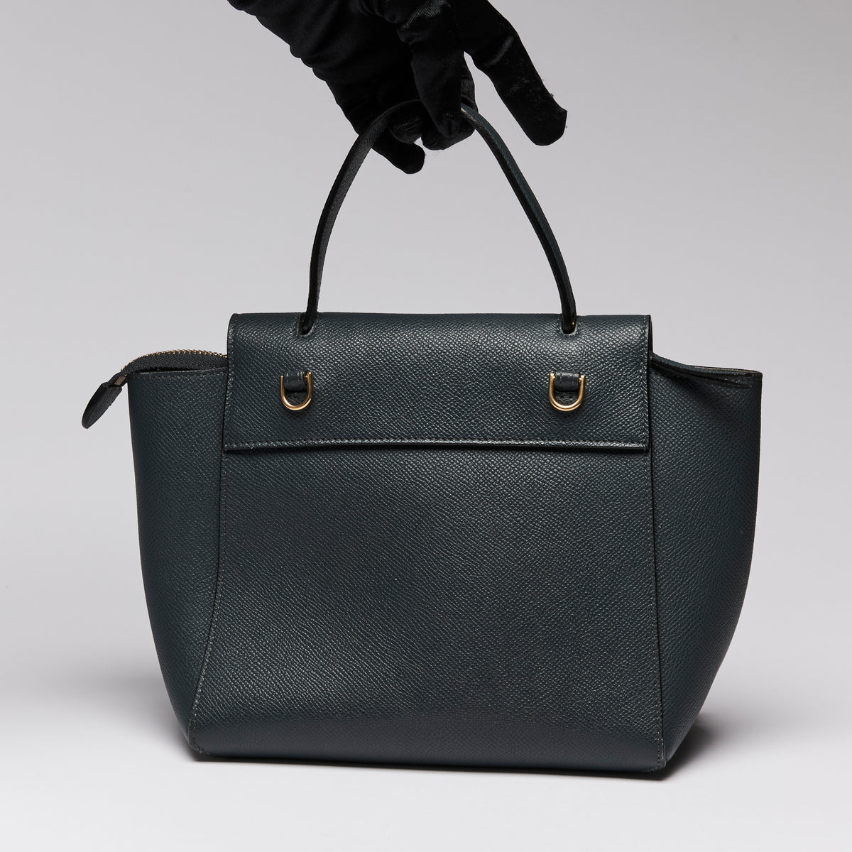 Celine Navy Blue Nano Belt Bag in Grained Calfskin