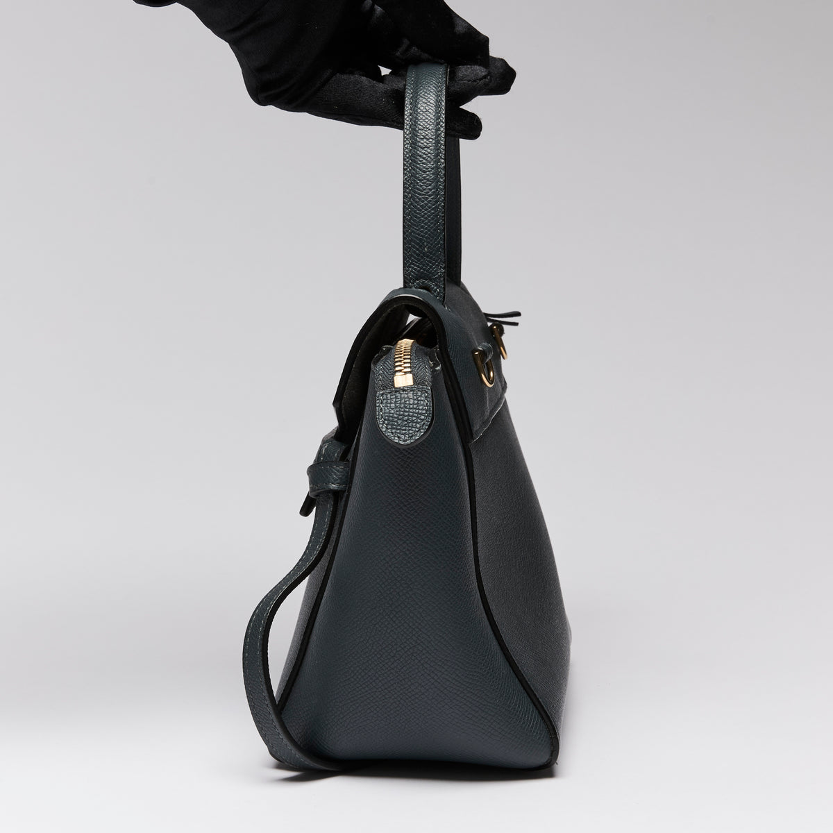 Celine Navy Blue Nano Belt Bag in Grained Calfskin