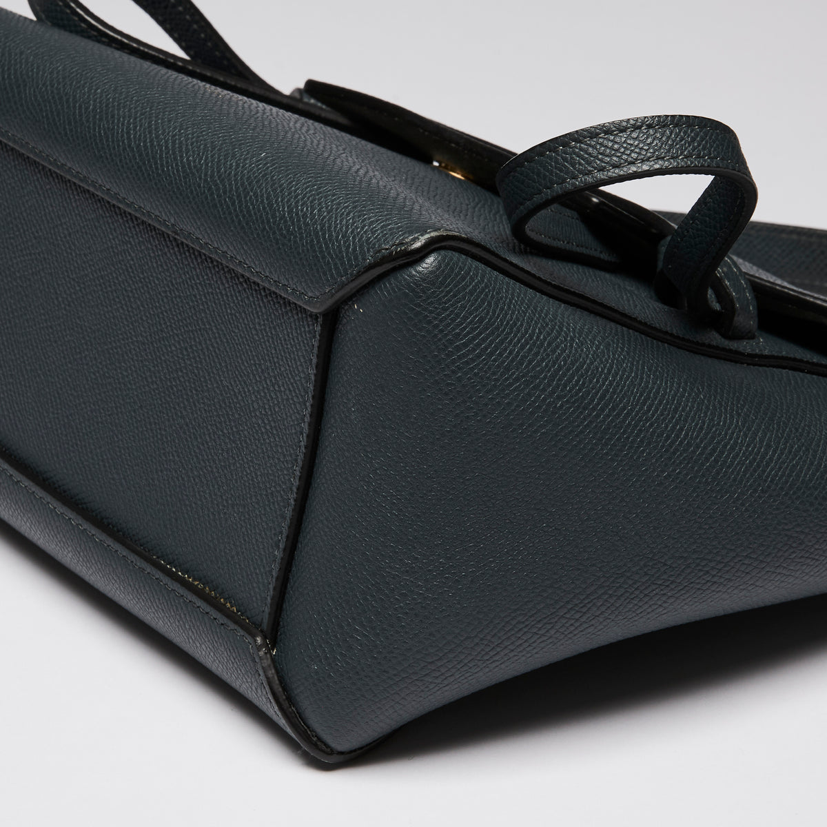 Celine Navy Blue Nano Belt Bag in Grained Calfskin
