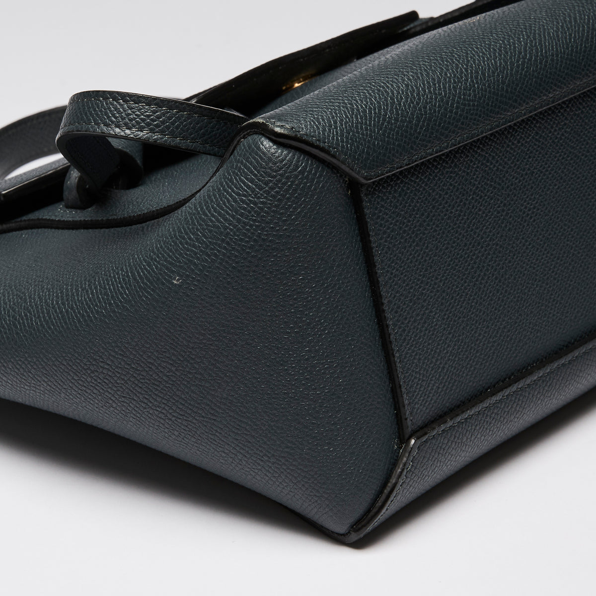 Celine Navy Blue Nano Belt Bag in Grained Calfskin