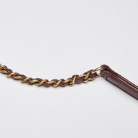 Pre-Loved Chanel ™ Burgundy Shearling Top Handle Crossbody Bag