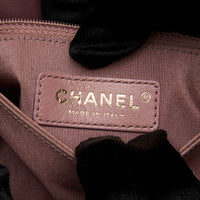 Pre-Loved Chanel ™ Burgundy Shearling Top Handle Crossbody Bag