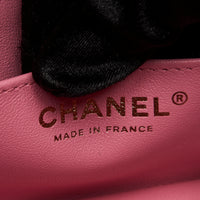 Pre-Loved Chanel ™ Blue/Pink Tweed Mini Flap Bag