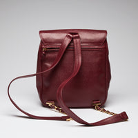 Pre-Loved Chanel™ Red Pebbled Leather Backpack