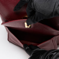 Pre-Loved Chanel™ Red Pebbled Leather Backpack