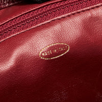 Pre-Loved Chanel™ Red Pebbled Leather Backpack