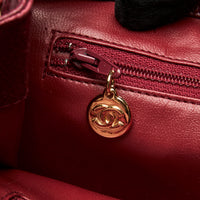 Pre-Loved Chanel™ Red Pebbled Leather Backpack