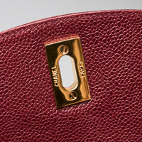 Pre-Loved Chanel™ Red Pebbled Leather Backpack