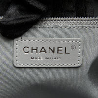 Pre-Loved Chanel™ Brushed Silver Grained Leather 24 Flap Bag