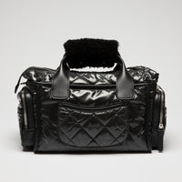 Pre-Loved Chanel™ Black Nylon Sherling Top Handle Hand Bag