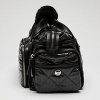 Pre-Loved Chanel™ Black Nylon Sherling Top Handle Hand Bag