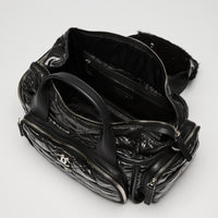 Pre-Loved Chanel™ Black Nylon Sherling Top Handle Hand Bag