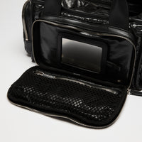 Pre-Loved Chanel™ Black Nylon Sherling Top Handle Hand Bag