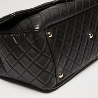 Pre-Loved Chanel™ Black Grained Leather XXL Flap Bag