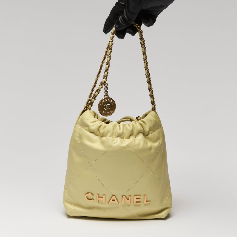 Pre-Loved Chanel™ Yellow Soft Leather Crossbody Bag