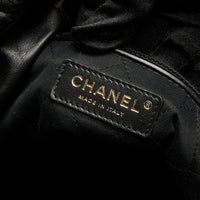 Pre-Loved Chanel™ Black Grained Leather 22 Large Shoulder Bag