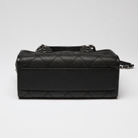 Pre-Loved Chanel ™ Black Pebbled Leather Bowler Bag