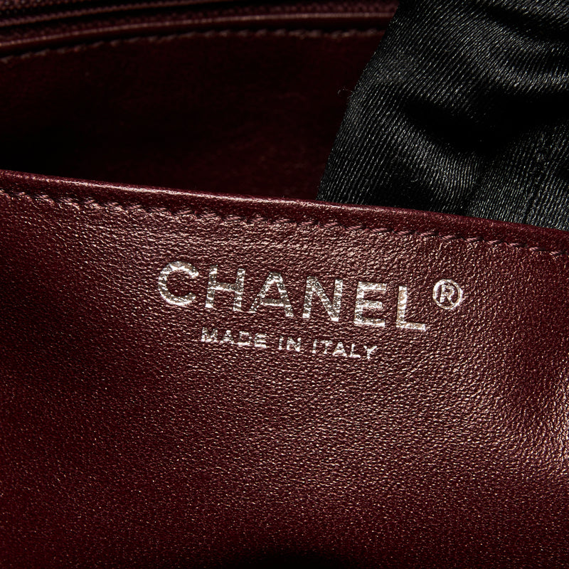 Pre-Loved Chanel ™ Burgundy Patent Jumbo Quilted Leather Single Flap Bag