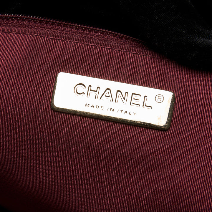 Pre-Loved Chanel™ Black Lambskin Leather Large 19 Flap Bag