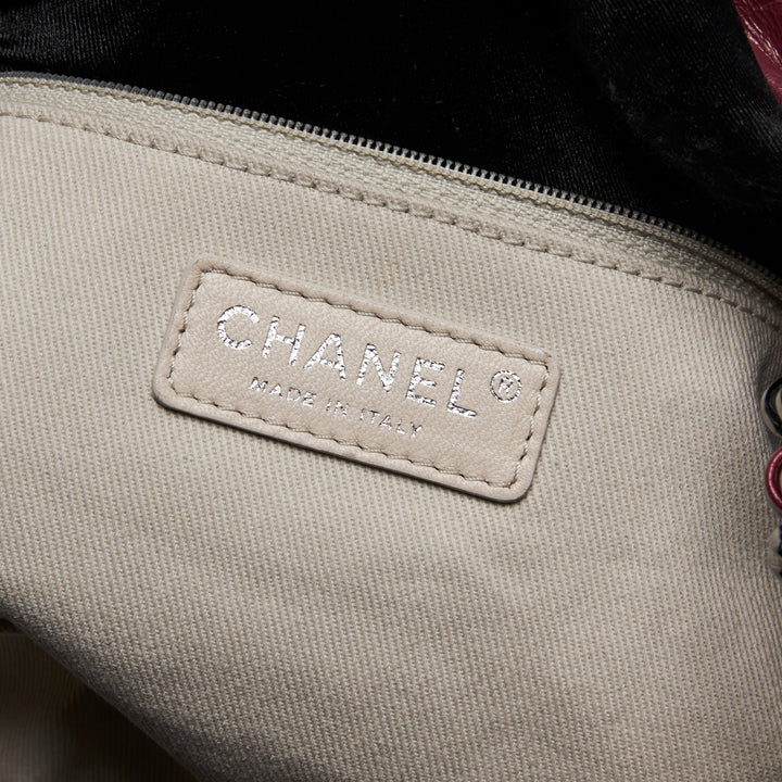 Pre-Loved Chanel™ Burgundy Aged Calfskin Leather Single Flap Bag