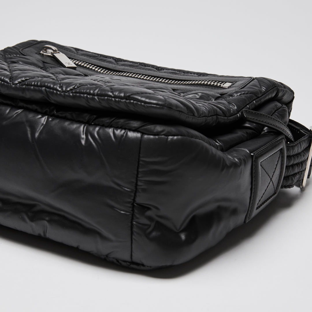 Pre-Loved Chanel™ Black Quilted Nylon Coco Cocoon Messenger Bag