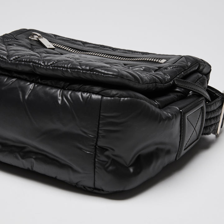 Pre-Loved Chanel™ Black Quilted Nylon Coco Cocoon Messenger Bag