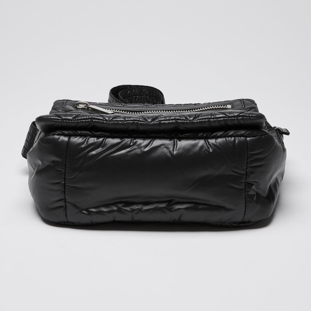 Pre-Loved Chanel™ Black Quilted Nylon Coco Cocoon Messenger Bag