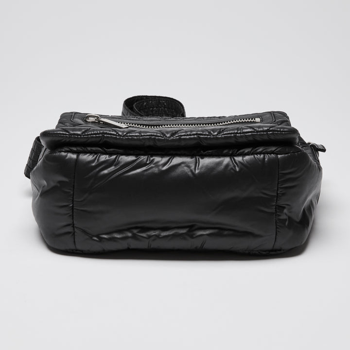 Pre-Loved Chanel™ Black Quilted Nylon Coco Cocoon Messenger Bag
