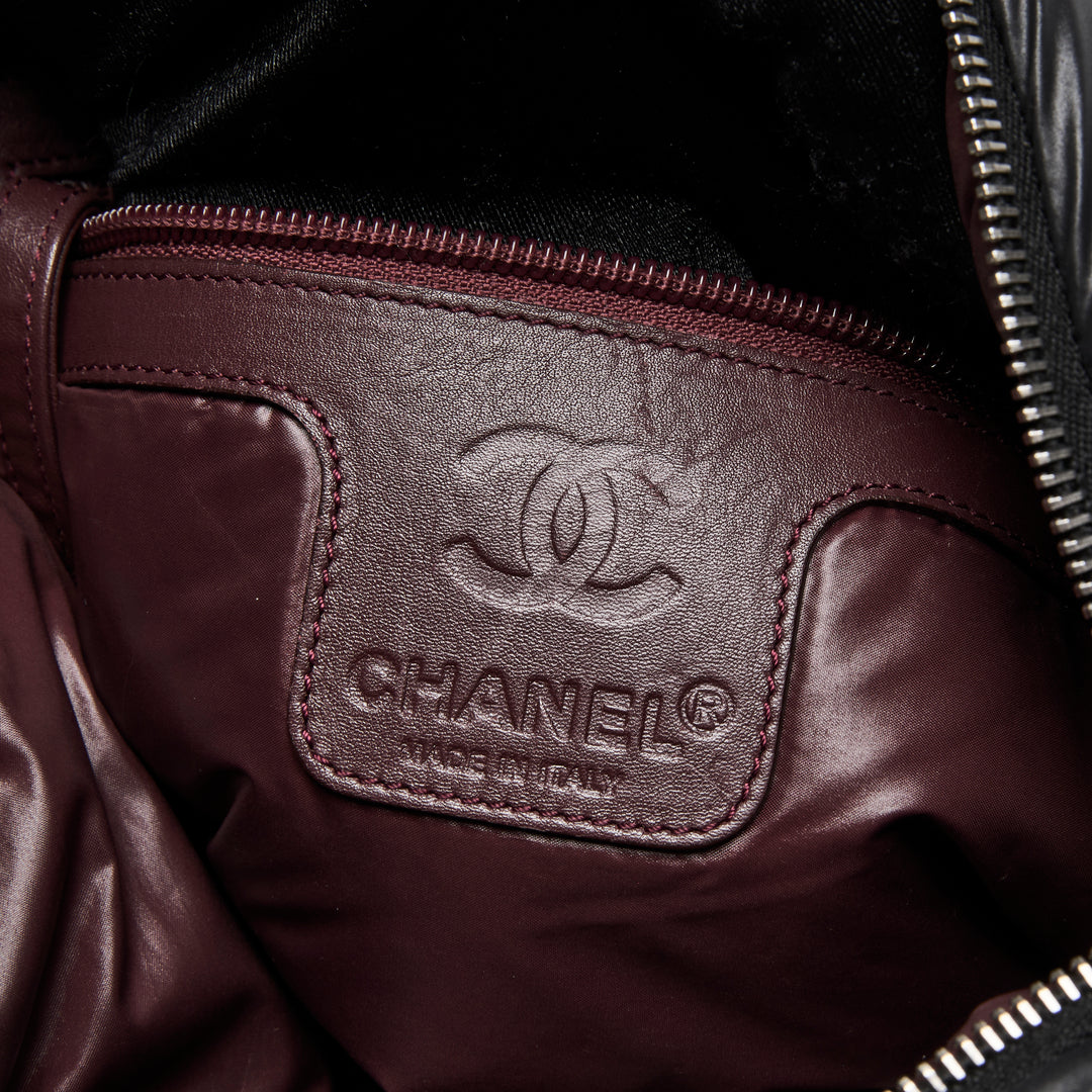 Pre-Loved Chanel™ Black Quilted Nylon Coco Cocoon Messenger Bag