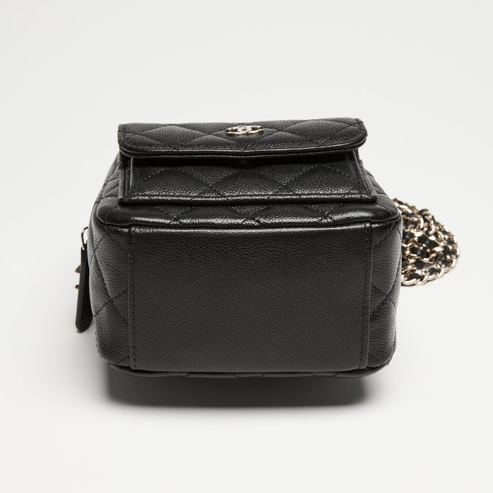 Pre-Loved Chanel™ Black Caviar Leather Mini Backpack