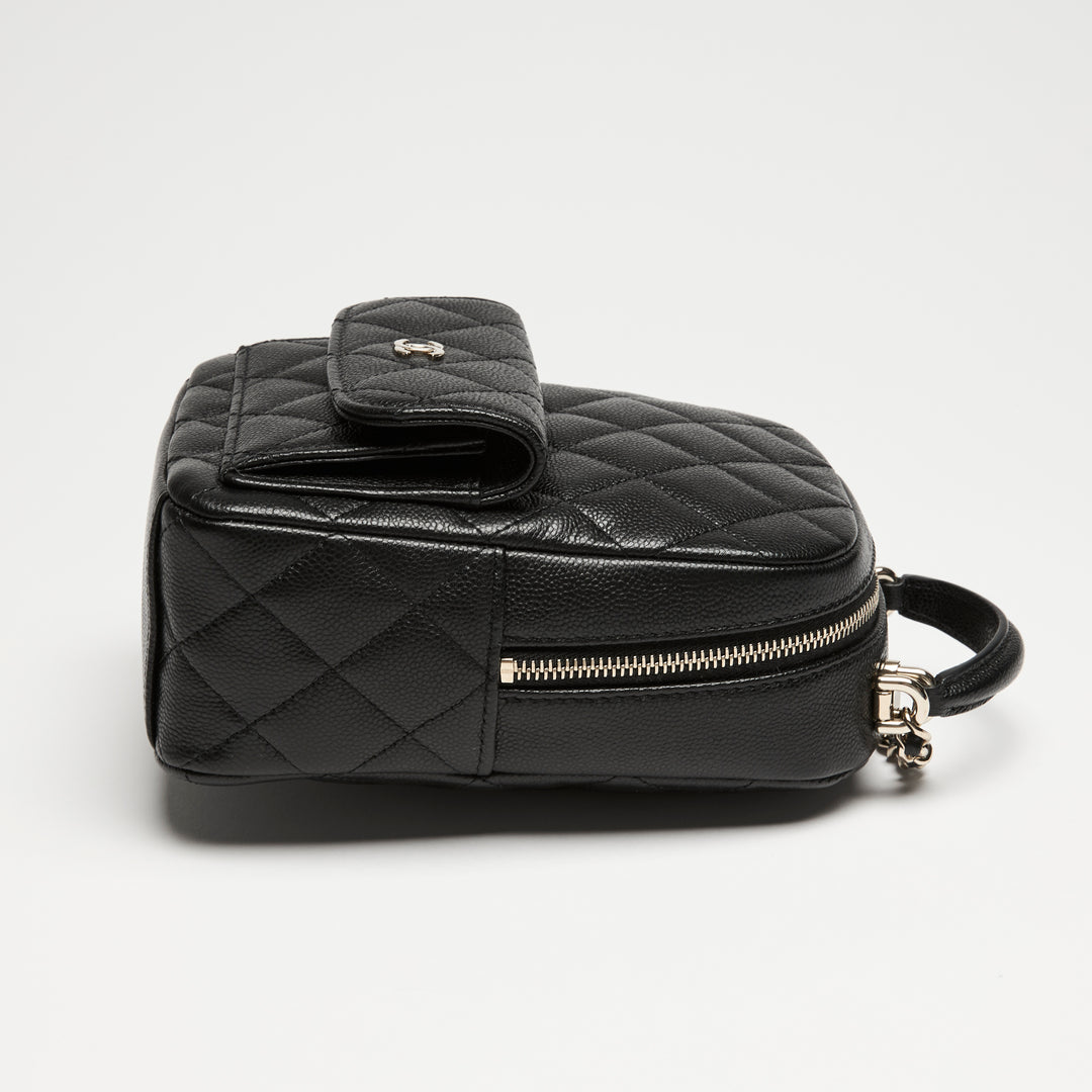 Pre-Loved Chanel™ Black Caviar Leather Mini Backpack