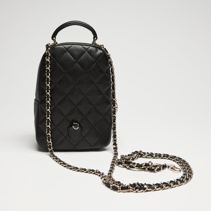 Pre-Loved Chanel™ Black Caviar Leather Mini Backpack