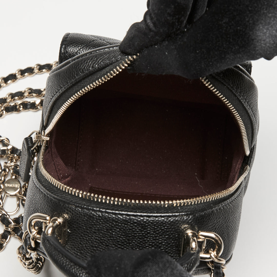 Pre-Loved Chanel™ Black Caviar Leather Mini Backpack