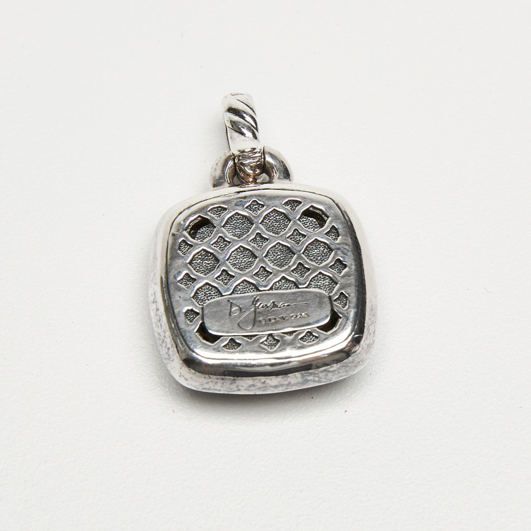 David Yurman Sterling Silver Albion Pendant with Black Pave Diamonds