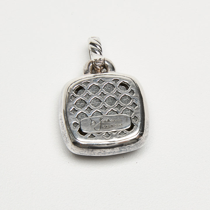 David Yurman Sterling Silver Albion Pendant with Black Pave Diamonds