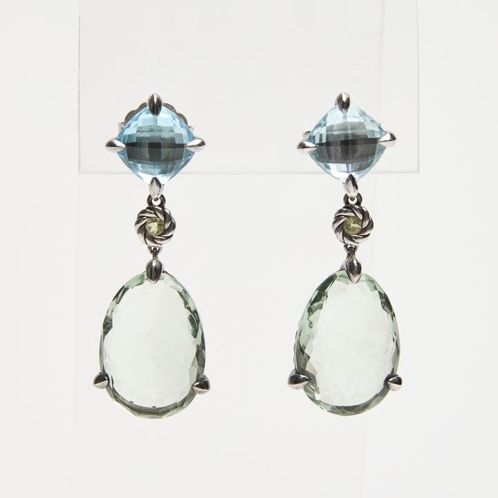 David Yurman Sterling Silver Chatelaine Drop Earrings