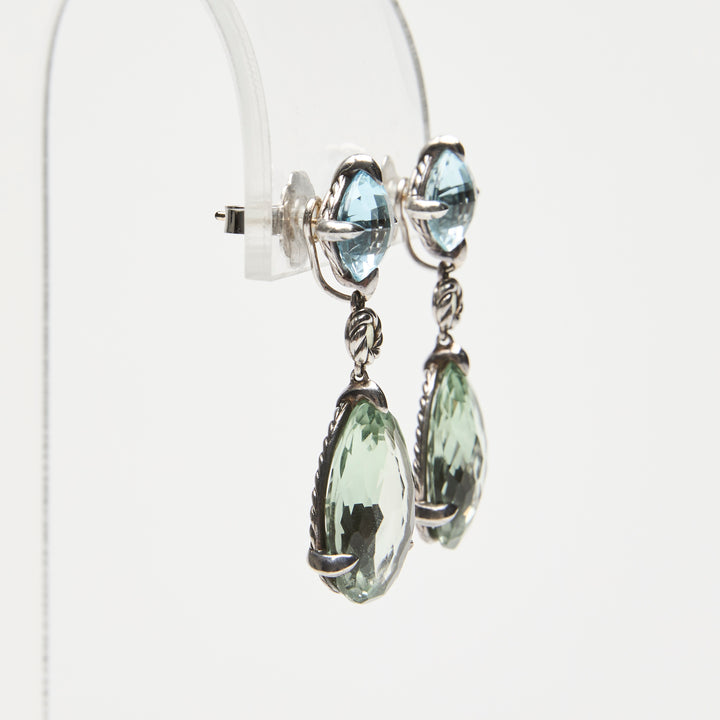 David Yurman Sterling Silver Chatelaine Drop Earrings