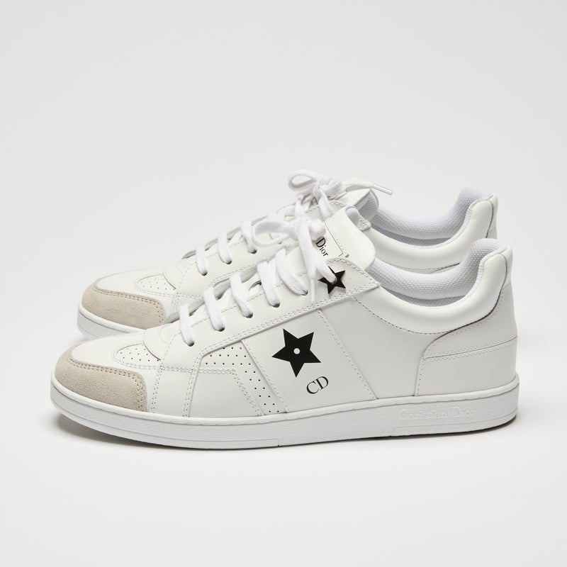 Dior White Star Sneakers Size 38.5