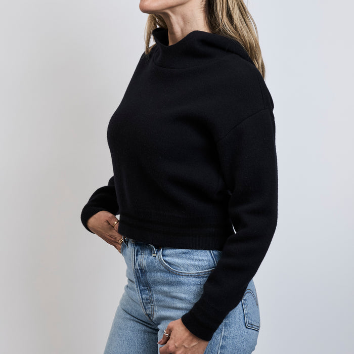 Dior Navy Blue Cashmere Knit Hoodie