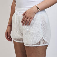 Dior White Mesh Shorts Size 4