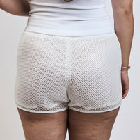 Dior White Mesh Shorts Size 4