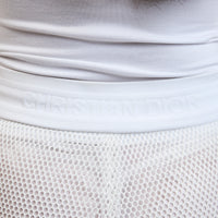 Dior White Mesh Shorts Size 4