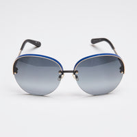Dior Rimless Sunglasses with Blue Accent