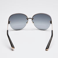 Dior Rimless Sunglasses with Blue Accent