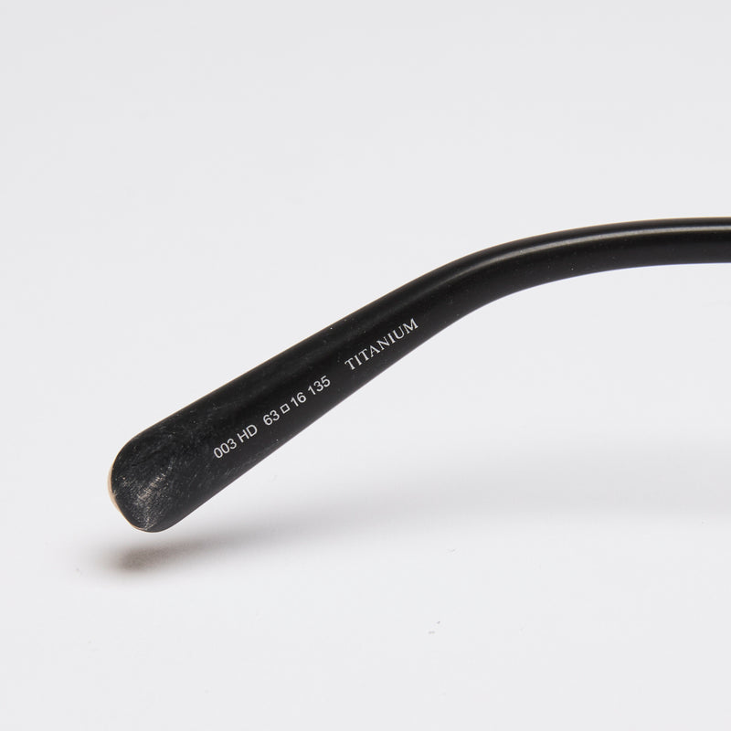 Dior Rimless Sunglasses with Blue Accent