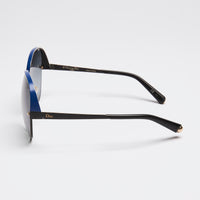 Dior Rimless Sunglasses with Blue Accent