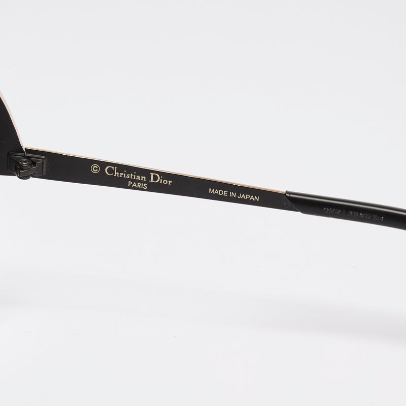 Dior Rimless Sunglasses with Blue Accent
